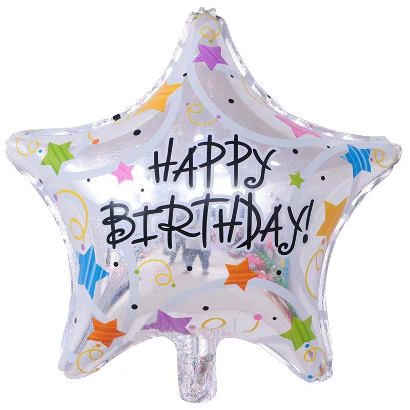 1 шт. горячая распродажа 18 дюймов алюминиевый лазерный пятиконечный Звездный шар