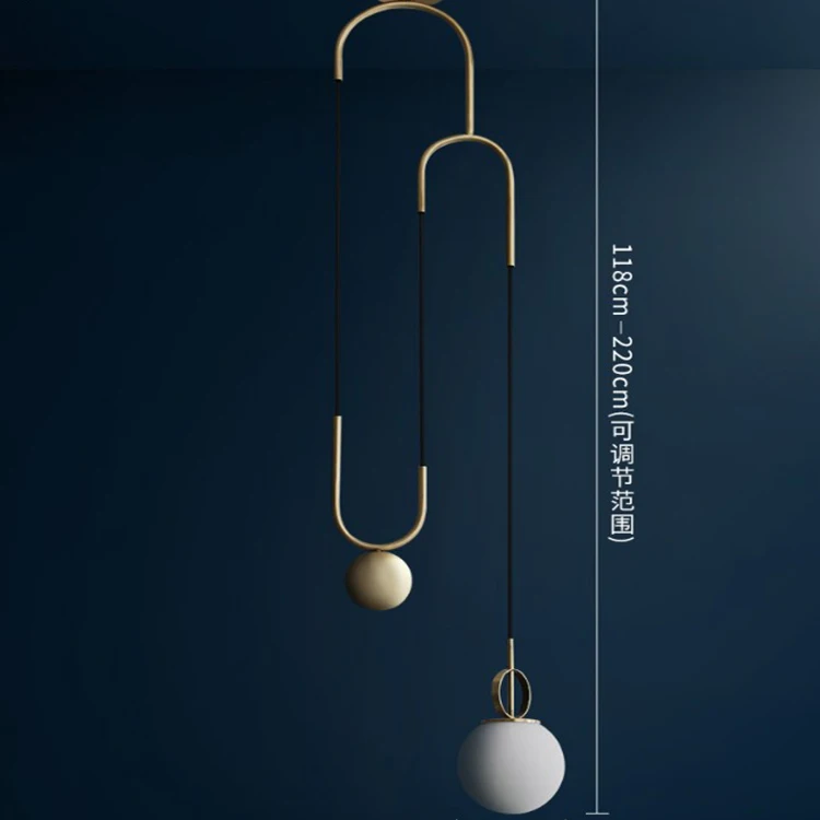 Современные подвесные светильники с железным кольцом лампа белым стеклянным