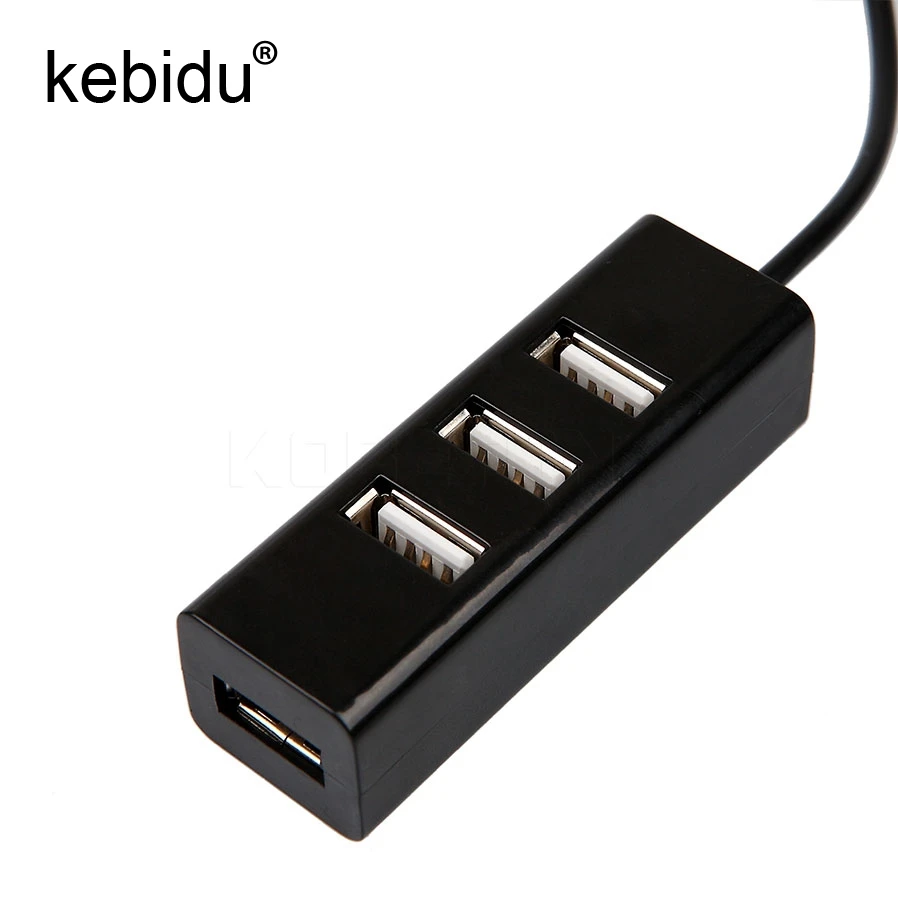Kebidu USB 2 0 концентратор 4 порта переходник разветвитель для портативных ПК
