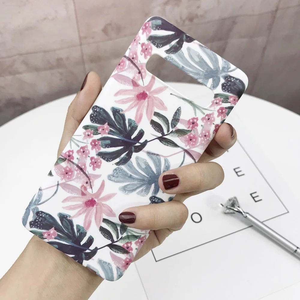 Ультра-тонкий Мрамор телефон чехол s для samsung Galaxy S10 S9 S8 Примечание 10 плюс S10E Note 8 9 S7 Edge Чехол Жесткий PC Матовая накладка на заднюю панель
