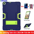 Противоударный силиконовый чехол-подставка для Samsung Galaxy Tab A 10,1 2019 T510 T515