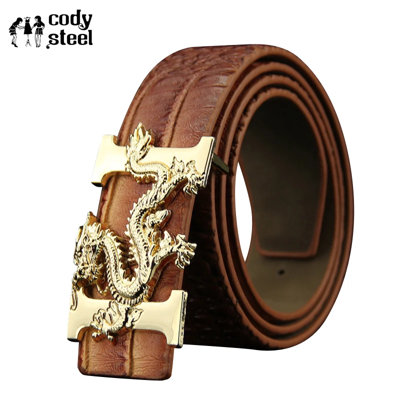 Cody Сталь Для мужчин Бизнес Ремни из модного кожзаменителя человек гладкой