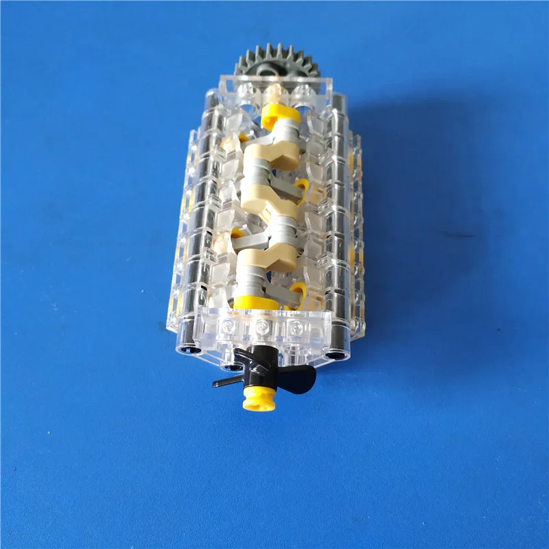Новый прозрачный двигатель MOC Brick V8 цилиндрические блоки для втулки двигателя