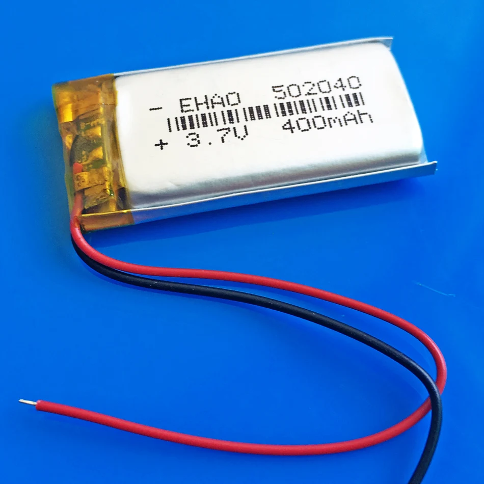 502040 3 7 V 400mAh литий-ионный полимерный аккумулятор перезаряжаемый по