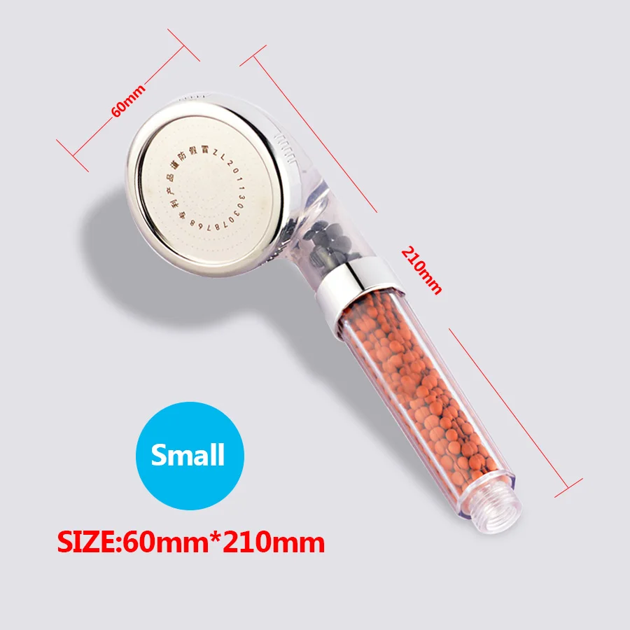 B-Small Душевая головка для ванной комнаты, дождевой Душ, анион, спа, водосберегающая душевая головка, ручной фильтр осадков, высокое давление, Большая душевая головка s - Цвет: B-Small