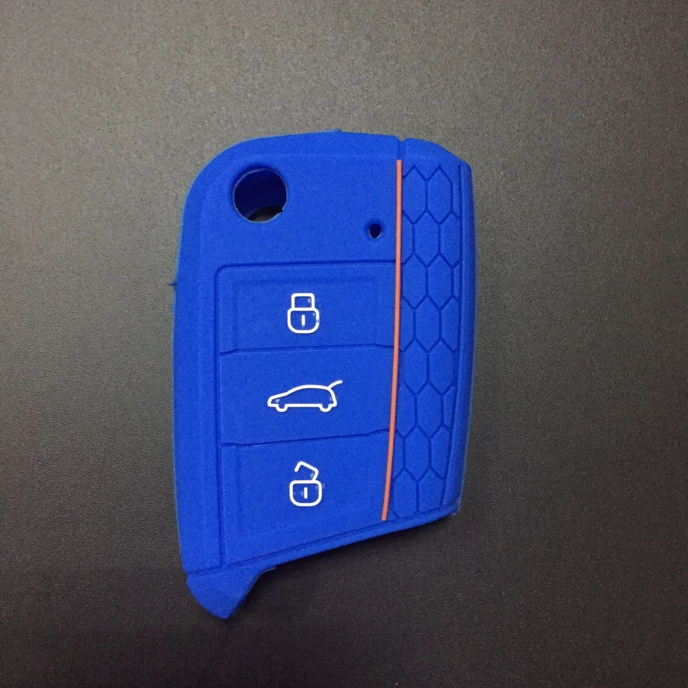 Новый силиконовый чехол для ключей fob защитный набор skin Polo 2016 golf 7 MK7 Volkswagen Octavia combi