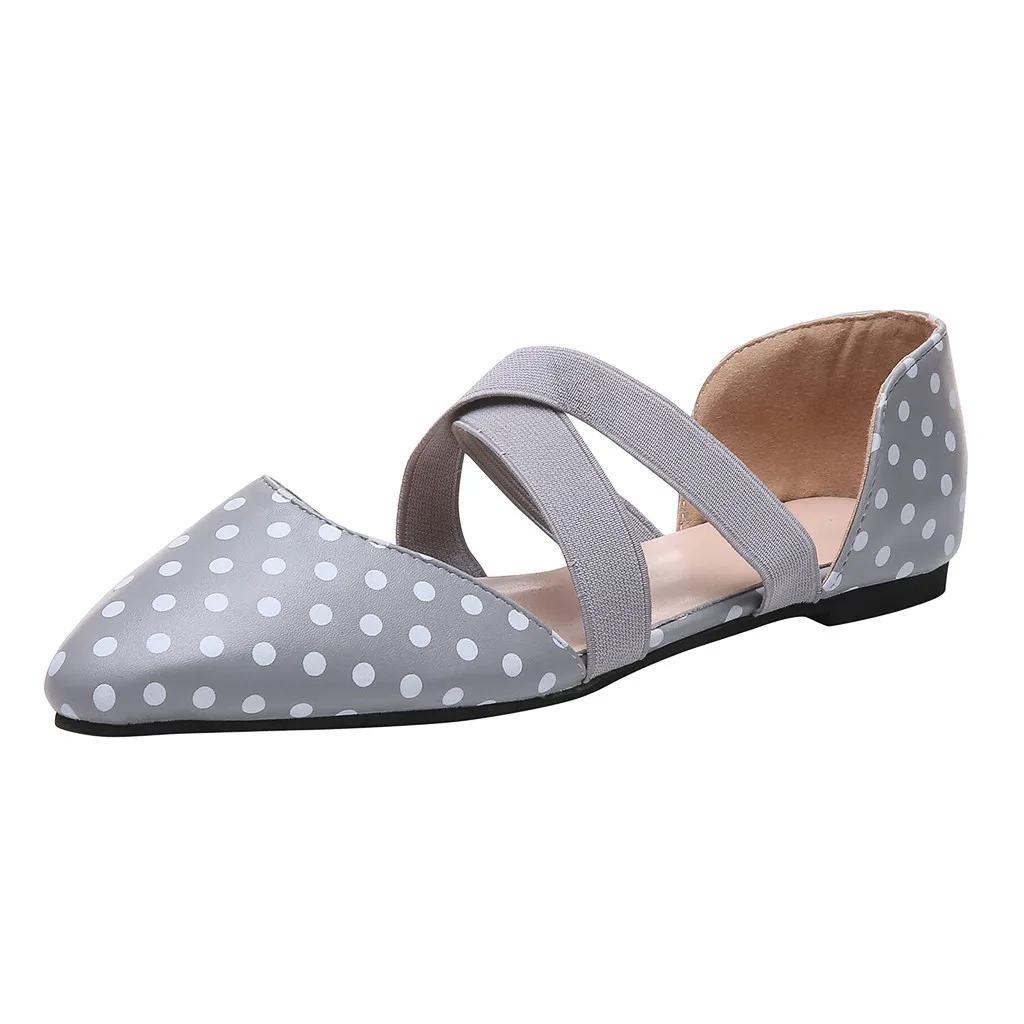 Light blue MUQGEW/Размеры 35-43; женские сандалии с эластичным ремешком; модные повседневные сандалии с закрытой пяткой и острым носком на плоской подошве; леопардовые пятна; тонкие туфли;#0710 - Цвет: Light blue