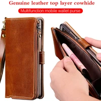 multi functional zipper genuine leather case for xiaomi redmi 4 wallet stand holder silicone protect phone bag cover
