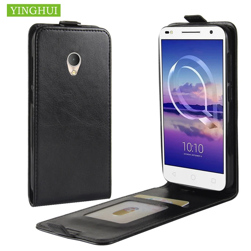 Чехол для телефона Alcatel U5 HD 5047 5047D 5047Y роскошный Вертикальный чехол бумажник из