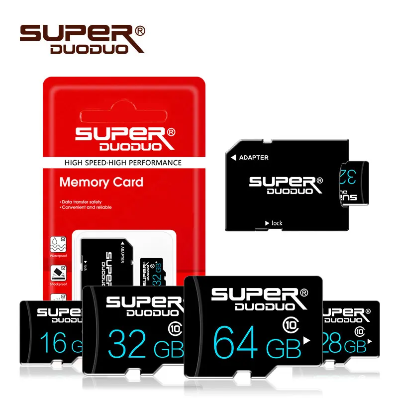 100% оригинальная Micro sd карта 128 Гб 64 ГБ 32 флэш памяти 16 8 4 mini sd/tf класс 10 usb память