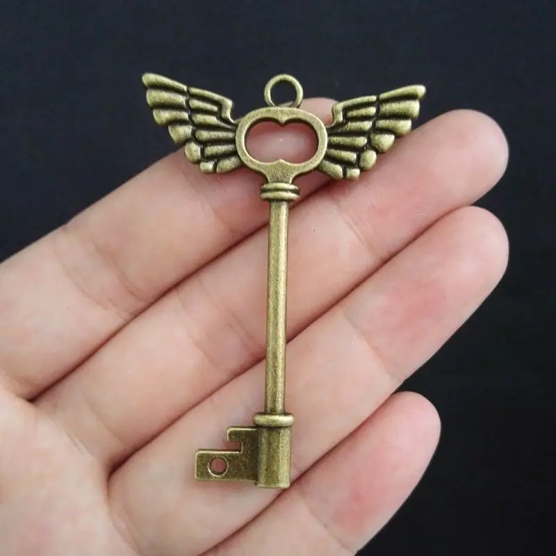 10 шт. антикварная бронзовая подвеска Крылья сделай сам|jewelry cardboard gift boxes|pendant