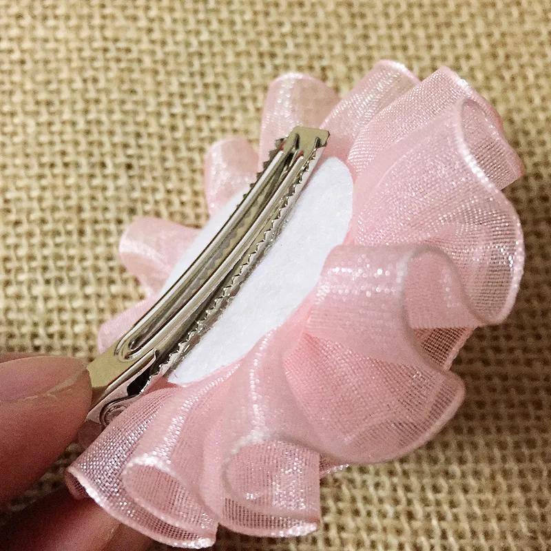 Модные заколки для волос из бутика с лентами 2 шт. девочек однотонные дешевые