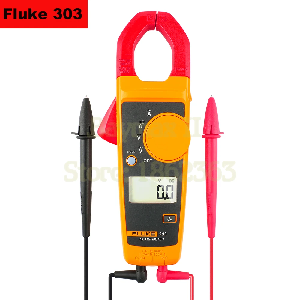 Цифровой измеритель зажим Fluke303/305 600A/999A переменного тока с тестом Напряжения 600 В