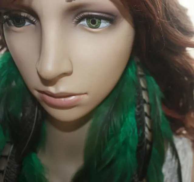 26B2 25 Цепь Натуральный Зеленый Перо Серьги 1 Пара|green feather earring|feather earringsnatural earrings |