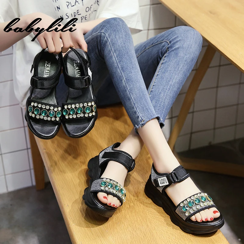 

2021 Summer New Women's BohemianThick Bottomed Muffin Waterproof Platform Fashion Casual Sandals For You