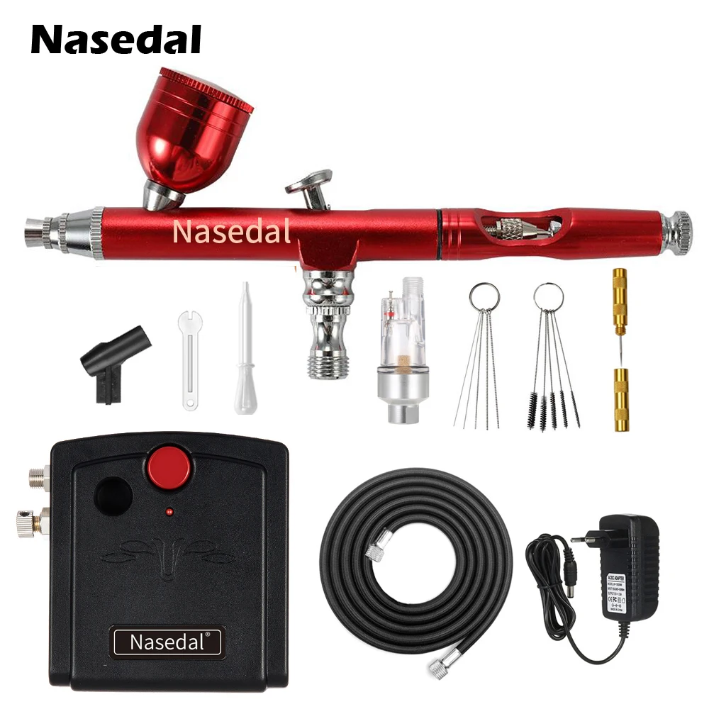 Назальный Аэрограф компрессор набор Двойное действие 0 3 мм воздушная щетка