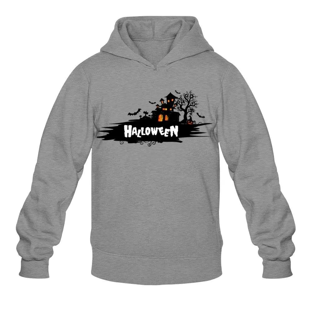 Мужчины Хэллоуин дом и дерево печати моды толстовки|hoodie zipper|hoodies for men on saleprint hoodie |