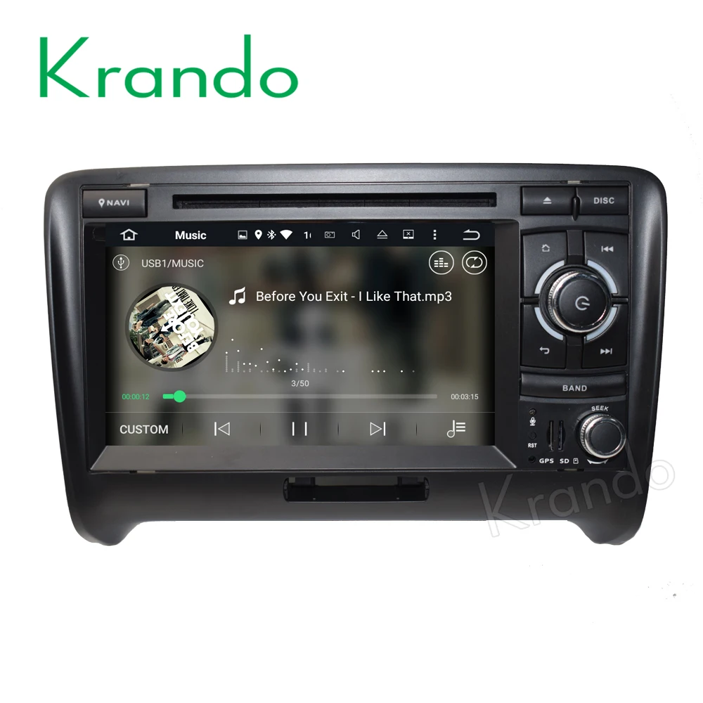 Автомагнитола Krando Android 8 1 dvd плеер с gps для audi tt 2006 2014 автомобильная система