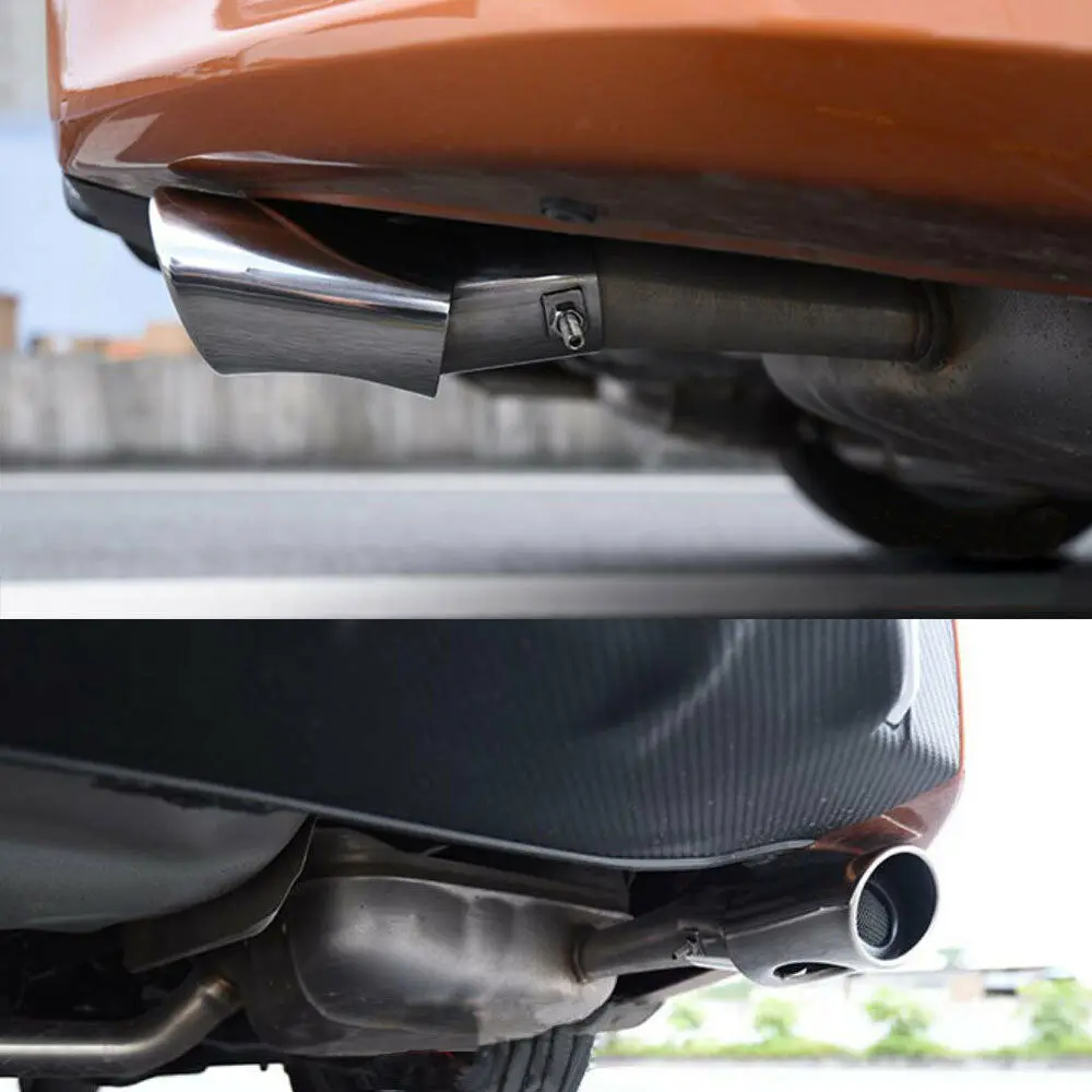 Наконечник глушителя выхлопной трубы из нержавеющей стали для Honda Civic 2016-2018 2 шт.