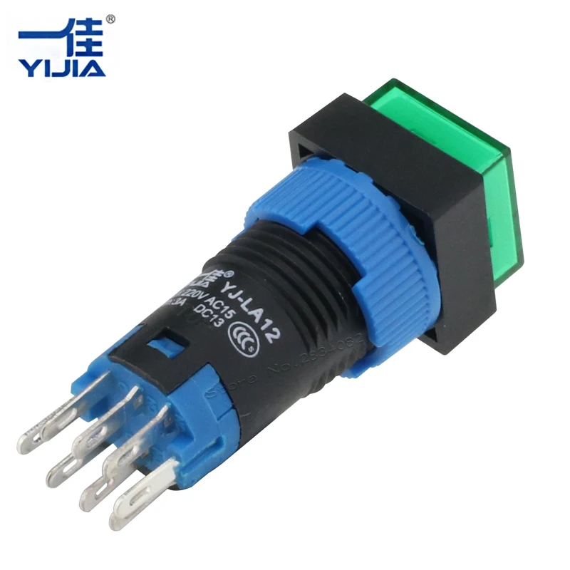 Светодиодный светильник с серебряным контактом 12 мм квадратной подсветкой 8