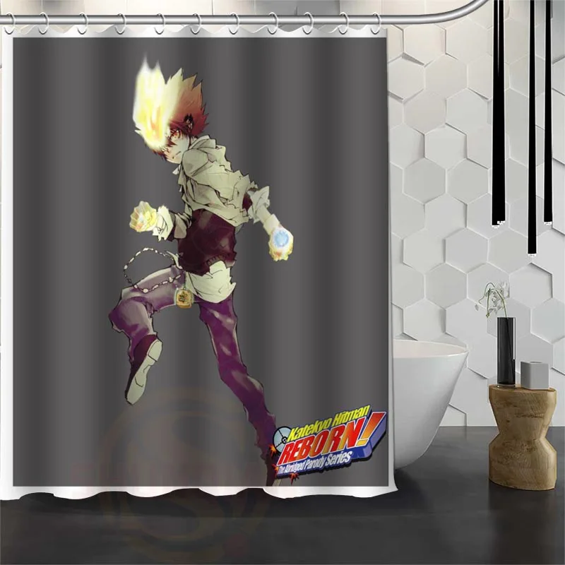 Custom Waterproof Bathroom HITMAN REBORN Shower Curtain Polyester Fabric 165X180cm 180X200cm P# | Дом и сад