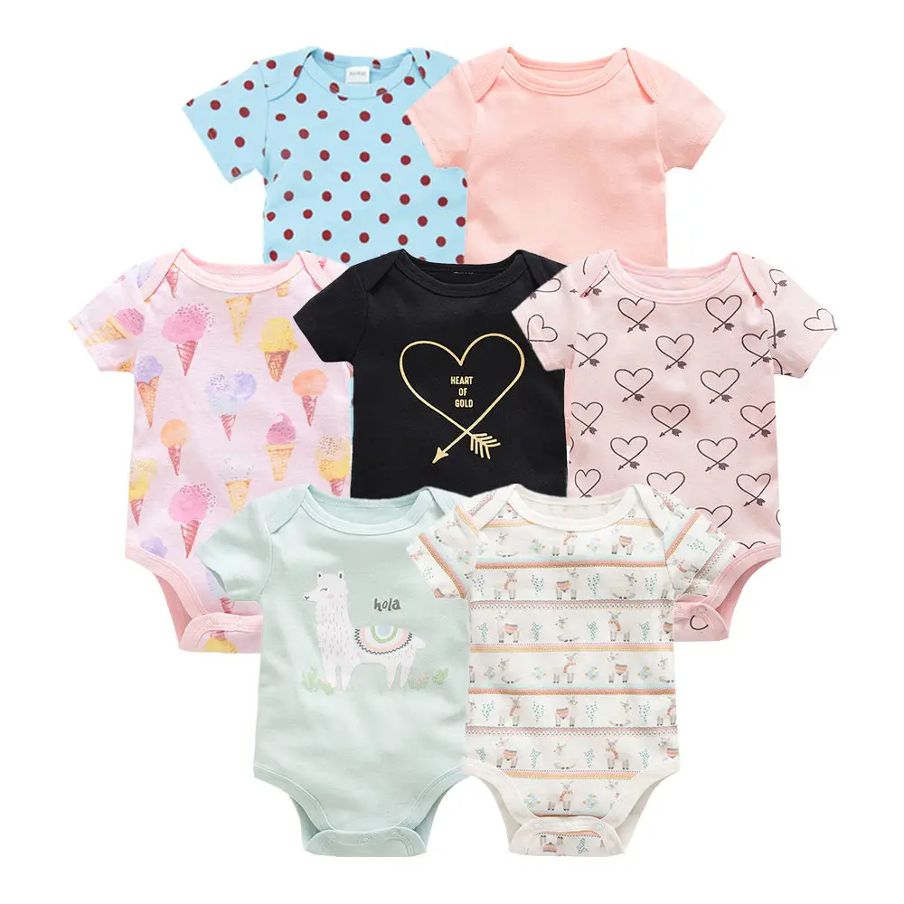 Бренд vetement bebe; лето г.; 7 шт./лот; одежда для маленьких девочек; roupas de bebe recien nacido; Одежда для новорожденных девочек 3, 6, 9, 12 месяцев