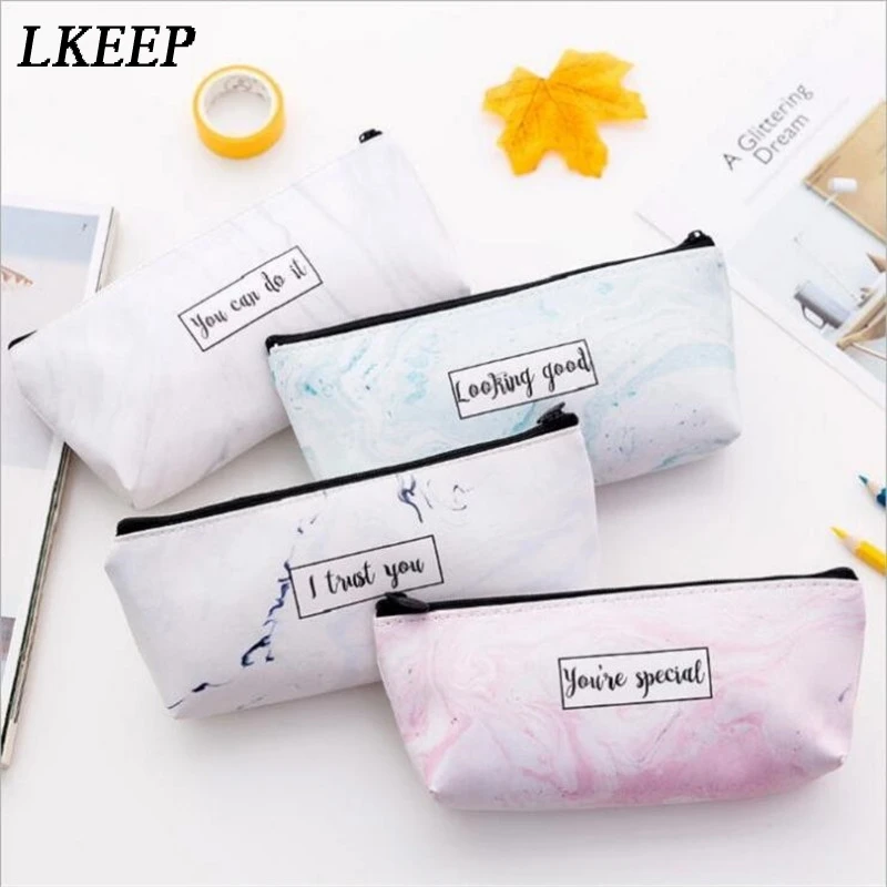 

Милая простая косметичка на молнии с буквенным принтом, женские дорожные канцелярские принадлежности, сумки-органайзеры, сумки для подводк...