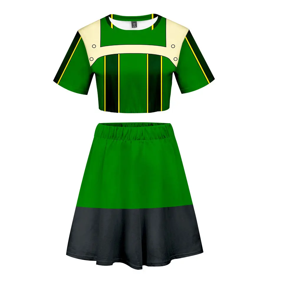 

Coshome Boku No My Hero Academia Cosplay Costumes Midoriya Todoroki Shoto Bakugou Katsuki OCHACO URARAKA All Might Dress Skirt