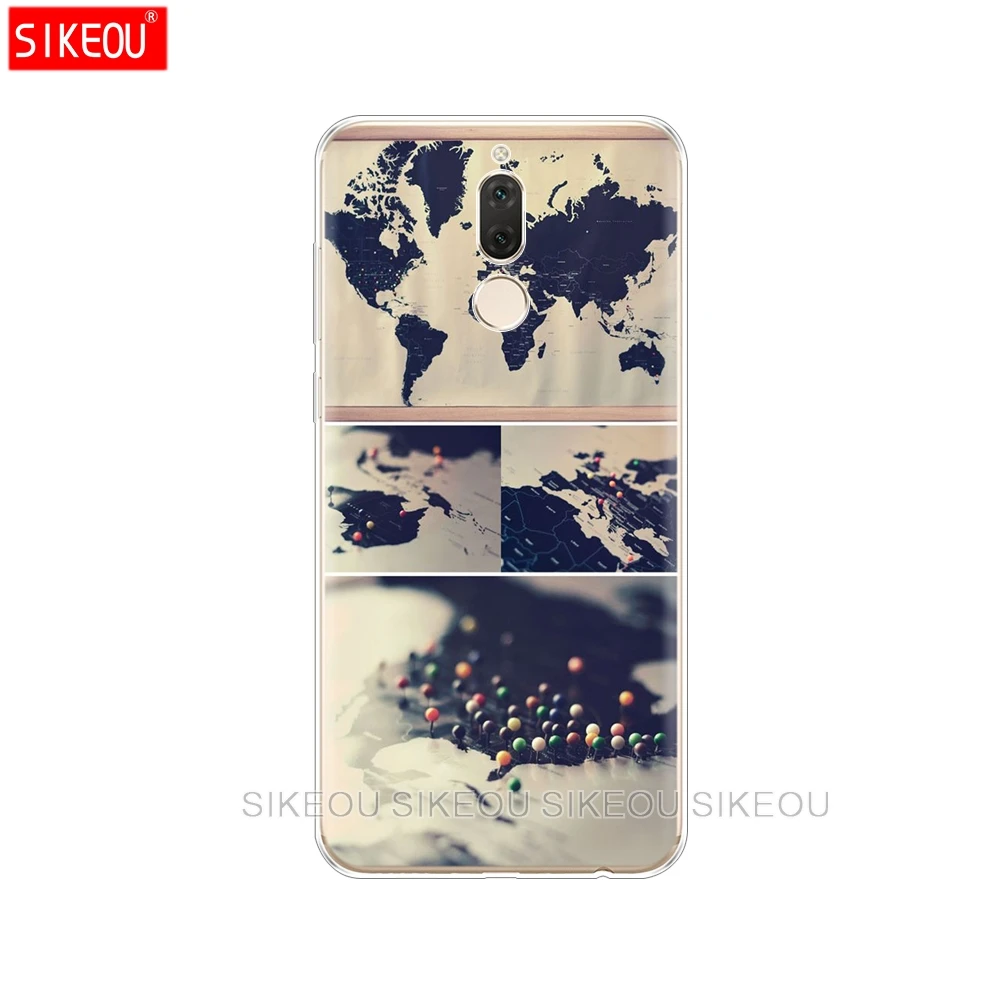 Силиконовый чехол для телефона Huawei mate 7 8 9 10 pro LITE World Map Travel Plans|Бамперы| |