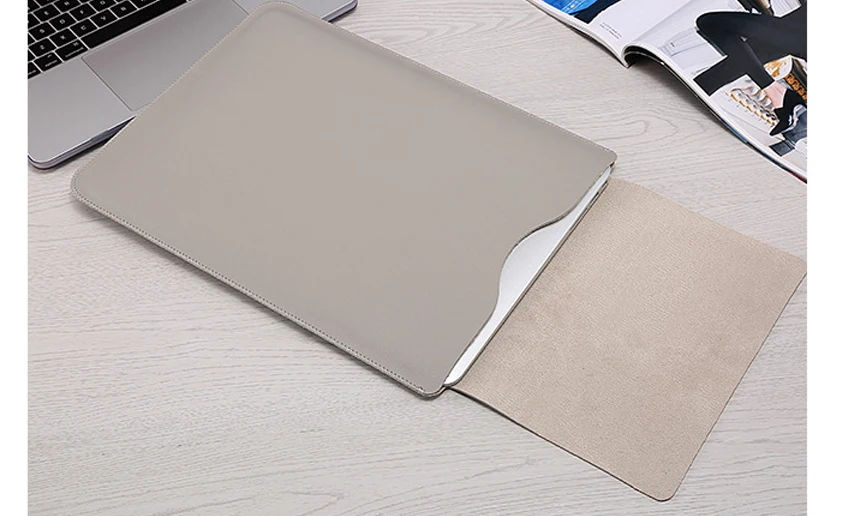 Чехол для ноутбука Macbook Air 13 чехол из искусственной кожи 11 12 15 сенсорной панели Xiaomi