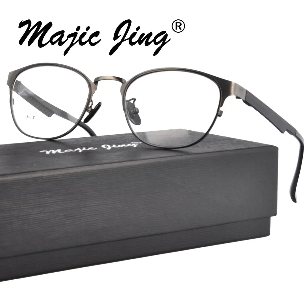 

Magic Jing stainless steel RX optical frames myopia eyewear eyeglasses full rim prescription spectacles 8330