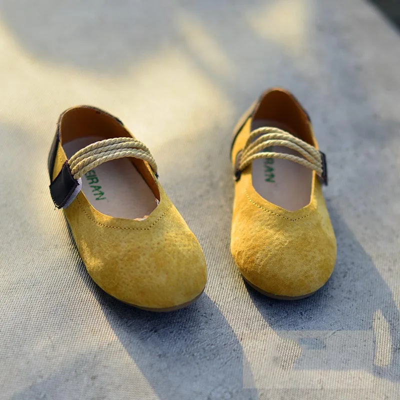 Autumn New brand children's casual shoes girls Genuine Leather comfort flat for kids girl fashion dancing | Детская одежда и
