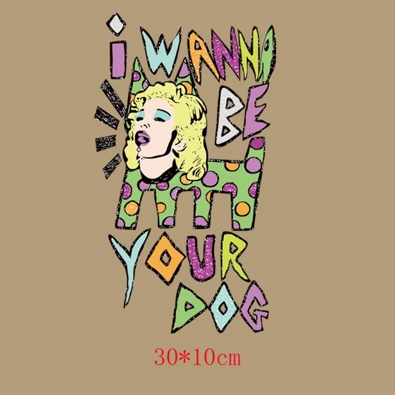 Нашивки из ПВХ с надписью deal with it нашивки тепловым принтом LOVE Cat Queen сделай сам для