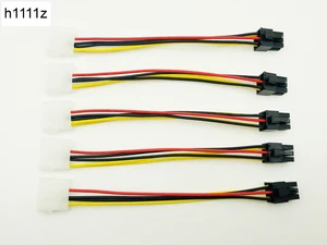 5 шт. дропшиппинг 4Pin Molex к 6Pin PCI-Express PCIE видеокарта адаптер кабель для биткоина Шахтер Antminer Mining