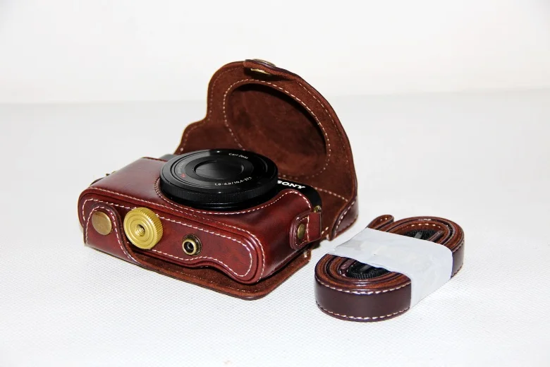 Новый Камера из искусственной кожи чехол сумка для sony DSC-RX100III M3 RX100 III RX-100 RX100III 4 M4