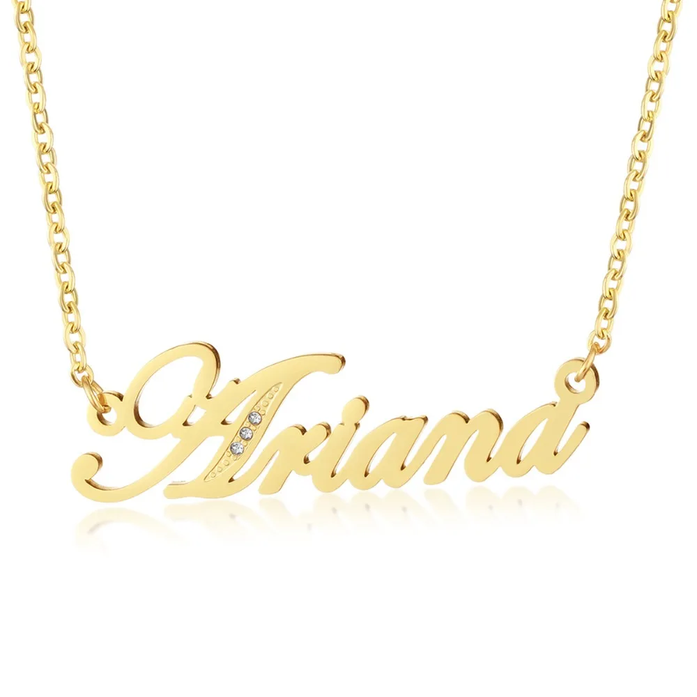 Романтическая табличка ожерелье и кулон для женщин девочек нержавеющая сталь