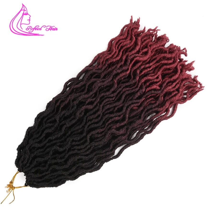 Утонченные волосы богиня Locs вязаные крючком для наращивания 20 дюймов длинные