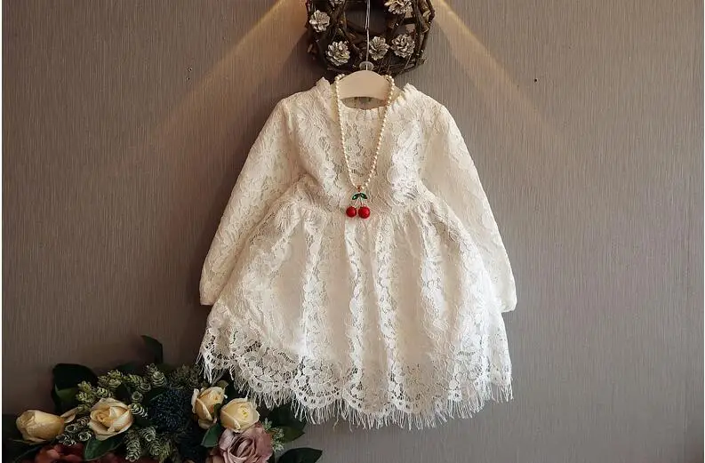 Sexemara/платье с длинными рукавами для девочки Новинка 2017 года осенние платья