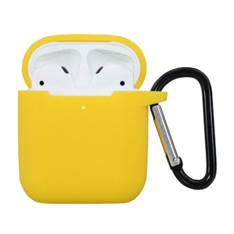 Силиконовый чехол для наушников Airpods Slicone защитный Bluetooth гарнитура коробка сумка