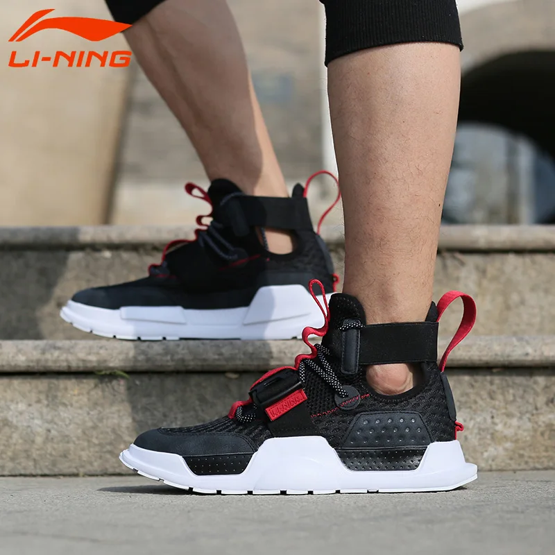 Li-Ning/мужские кроссовки REBURN WS для баскетбола и культуры с высокой дышащей подкладкой, спортивная обувь для фитнеса, кроссовки AGBP023 XYL253