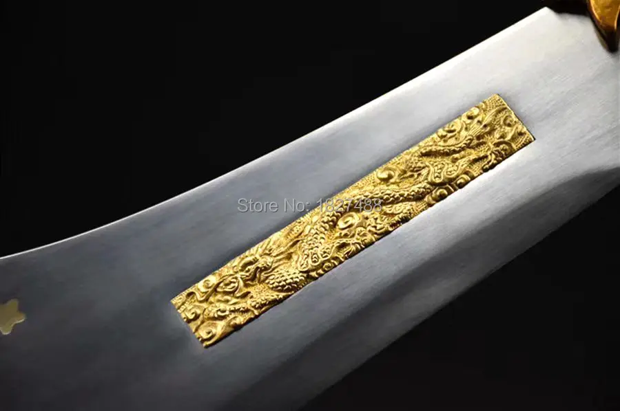 Китайский KungFu Broadsword WuShu Dao Sword острый 1095 лезвие из высокоуглеродистой