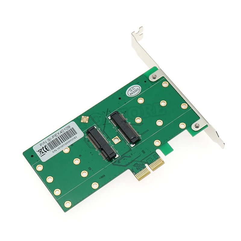 4 Порты и разъёмы mSATA Raid-плата преобразователя SSD адаптер PCI-Express X2 контроллер 6