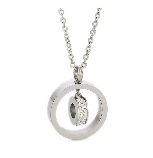 Винни Дизайн Нержавеющая сталь Круглый Двойной Круги Подвески проложили