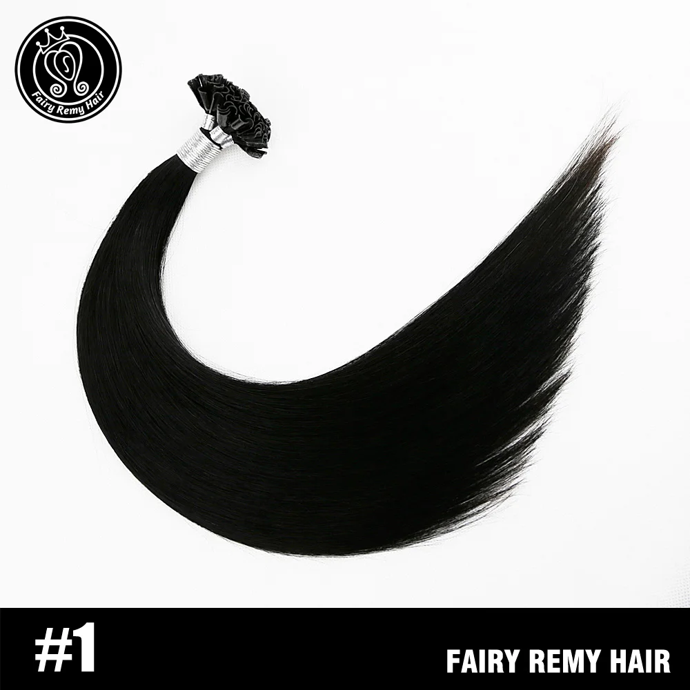 #1 Сказочные волосы remy 22 дюйма 1 г/прядь настоящие Реми натуральные u-кончики натуральные волосы для наращивания светлые цветные пряди волос на капсулах 50 г - Цвет: #1