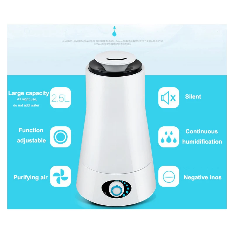 Портативный увлажнитель воздуха ионизатор ультразвуковой диффузор с