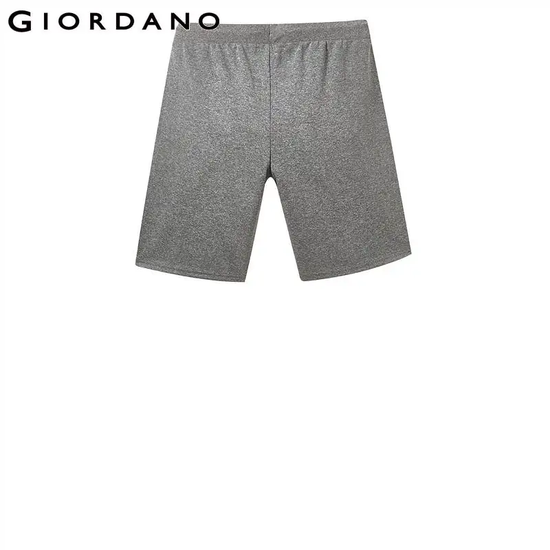 Giordano сплошные шорты из хлопкового трикотажа с резинкой на талии состоят хлопка и