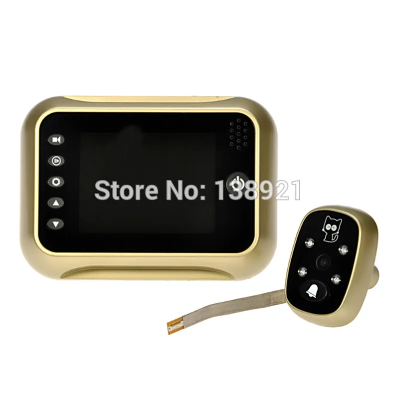 3.5 &quotЖК-Цифровой Глазок 120 градусов Дверной Звонок Видео ИК-Камеры Сделать Фото +