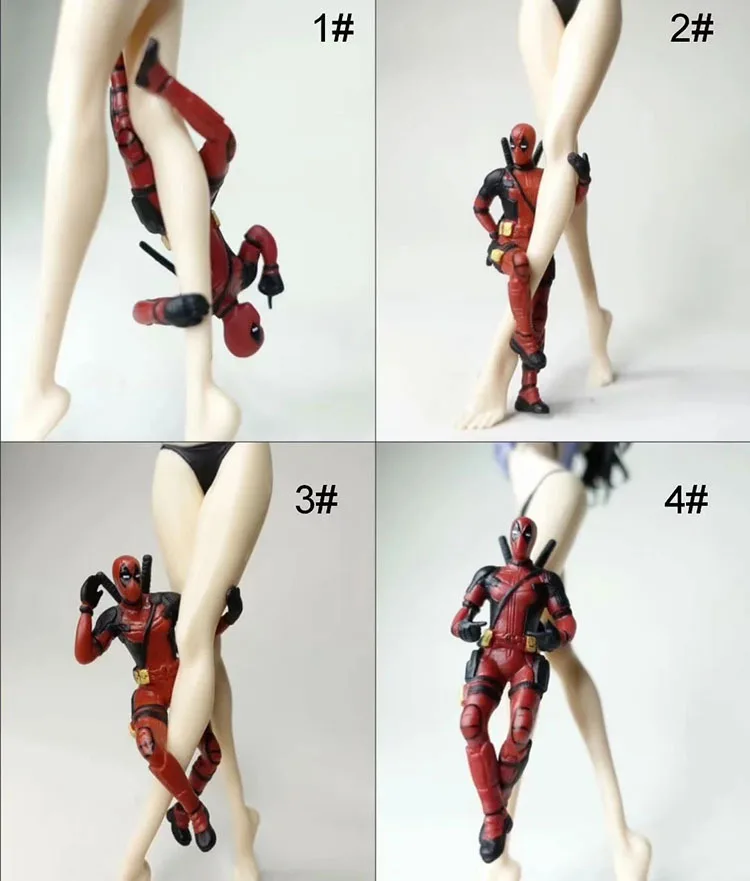 Marvel x 2 Accion figura postura sentada modelo аниме Mini decoracion muneca ПВХ coleccion Juguetes modelo|Игровые фигурки и