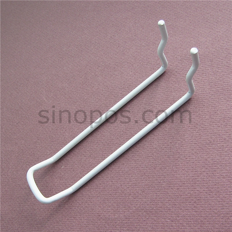 Белый стальной Универсальный Крючок для клейкой доски 10 см двойная петля