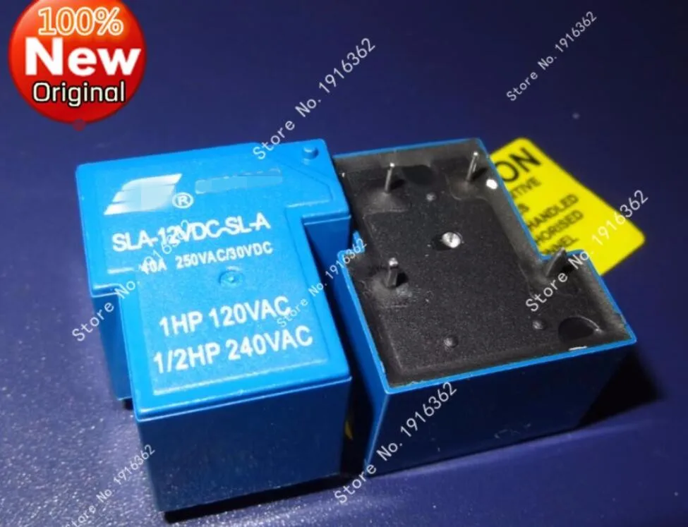 1 шт./лот оригинальный SLA 5VDC SL A 12VDC 4 фута группа нормально открытый T90 40A реле